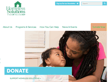 Tablet Screenshot of homelesssolutions.org